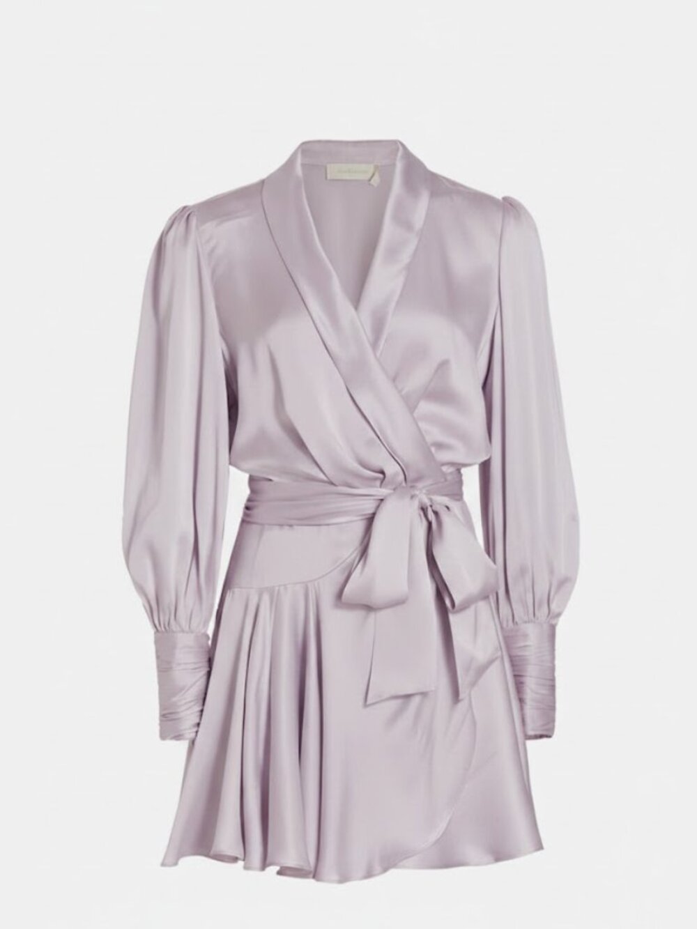 Zimmermann Silk Wrap Mini Dress Sz. AU 2 / Medium in Lavender NWT
